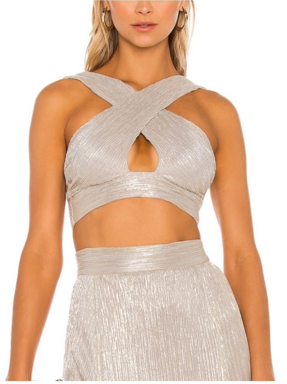 NEW Nookie Alchemy Crop Top in Crystal Large